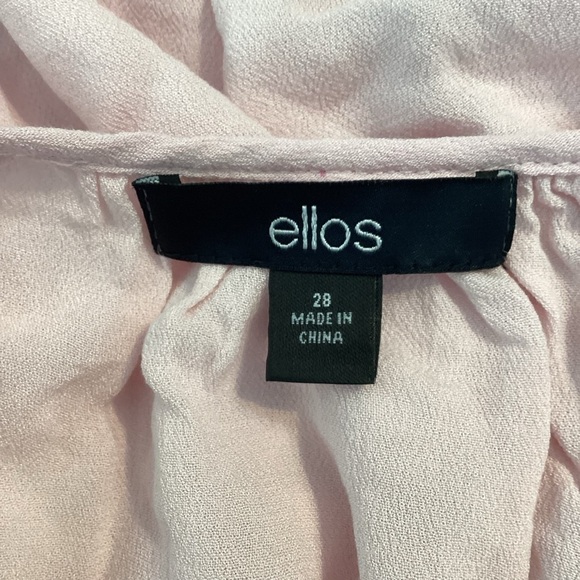Ellos Top Size 28 Pink Short Sleeve - Picture 6 of 7